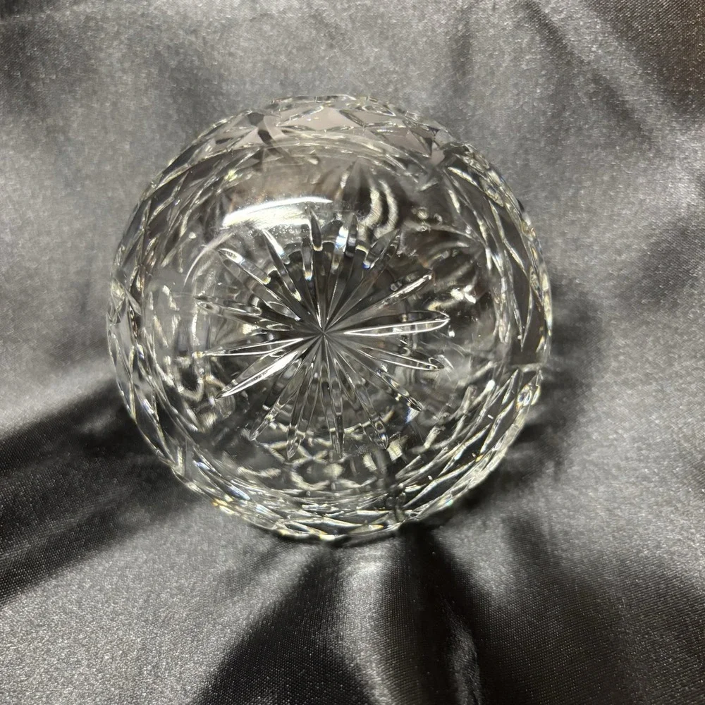 Hand Cut Lead Crystal Bowl/Vase w/Pineapple Cut Vintage‎ 2 available